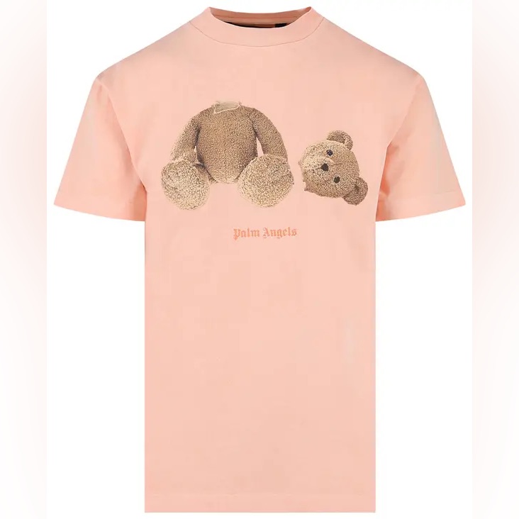 Nwt Palm Angels Bear Classic Tee 'Coral Fluorescent' Size Xl